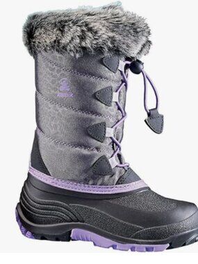 Kamik - Kids Snowgypsy 3 Boots, size 5 US big kids, color grey.